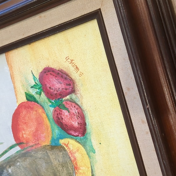 Vintage Floral Still Life Oil Painting Canvas Board Signed By Artist - Picture 4 of 9